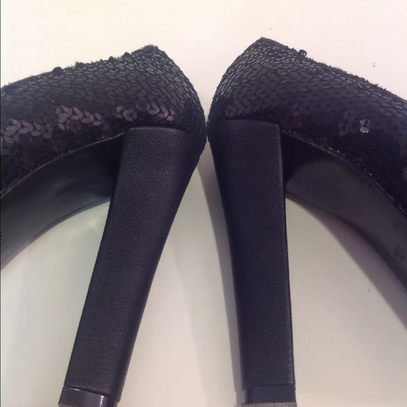 Dolce Vita Black Sequin Heels sexy night out prom - Picture 4 of 8